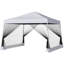 Tente à auvent inclinable avec filet Outsunny-114930116