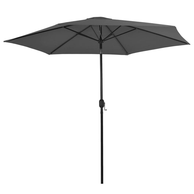 Garden Parasol 3m Steel Pole, Anthracite