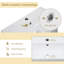 Meuble-lavabo à tablettes ouvertes de 21,6 po avec lavabo en céramique et porte à fermeture en douceur, armoire de rangement à tablettes ouvertes sur le côté gauche, assemblage requis, meuble-lavabo-668489369