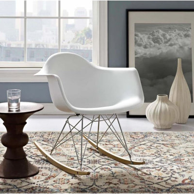Chaise berçante en plastique moulé Arabia