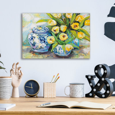 " Tulips Chinoiserie " by Jeanette Vertentes