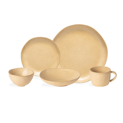 Livia 5 Piece Stoneware Dinnerware Set