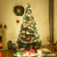 Arbre de Noël vert en PVC avec support en métal-639806805