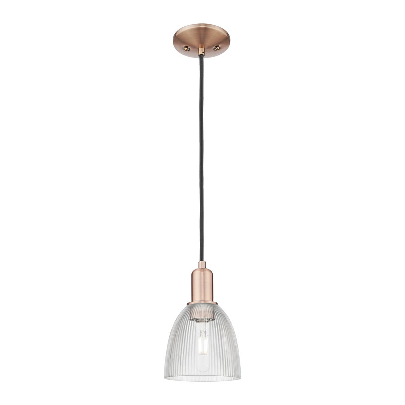 Arcadia - Candor - Mini-luminaire suspendu à cordon 5 lumières 1 po, Antique Copper, Clear