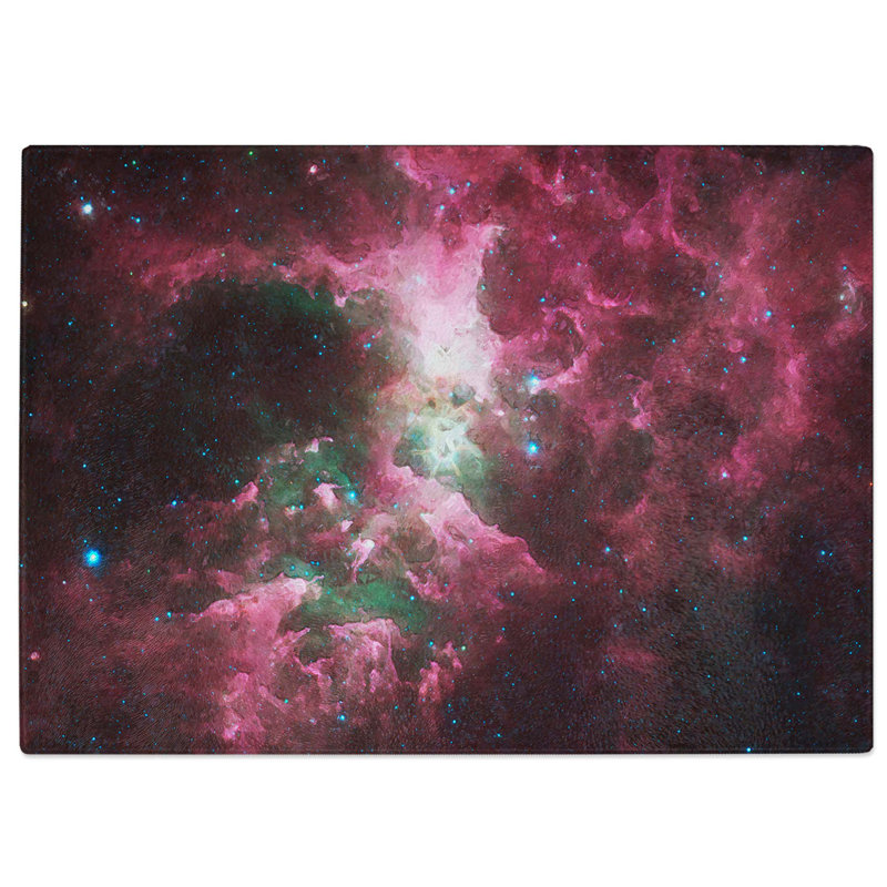 Tempered Glass Universe in Abstract Vol.6 Chopping Board, 28.5 cm W x 20 cm L