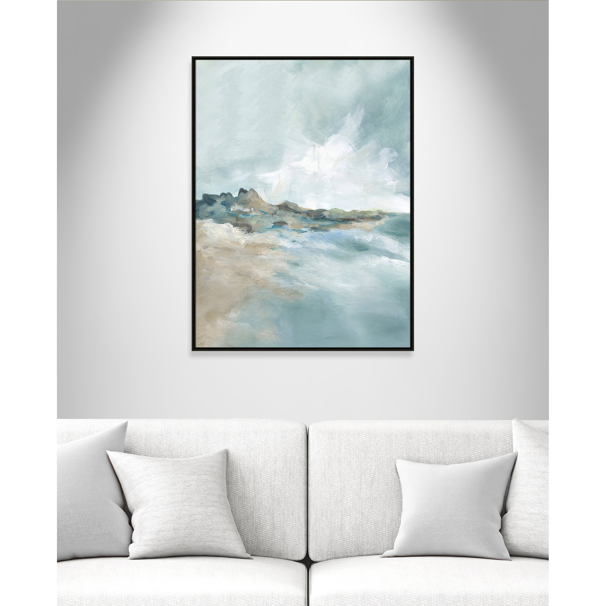 Sandpoint Print by Carol Robinson, 49.5" H x 37.5" W, Espresso