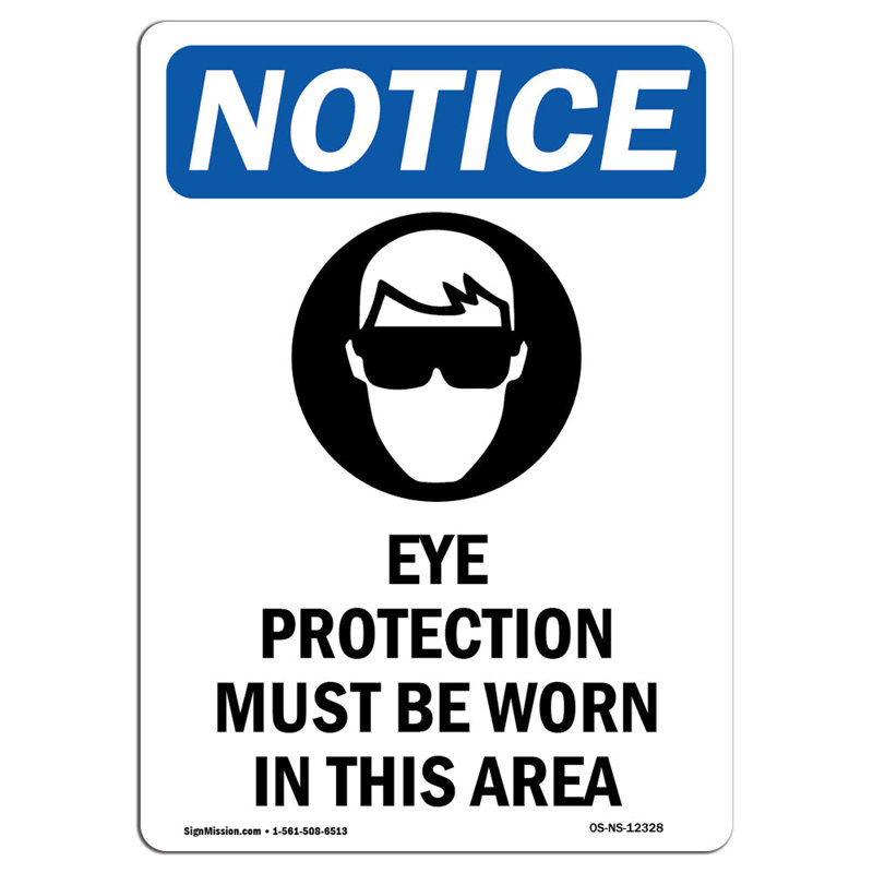 Eye Protection Must Sign