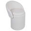 Chaise de coiffeuse en fausse fourrure avec rangement, siège rembourré en fourrure, chaises multifonctionnelles modernes pour le maquillage, chambre blanche