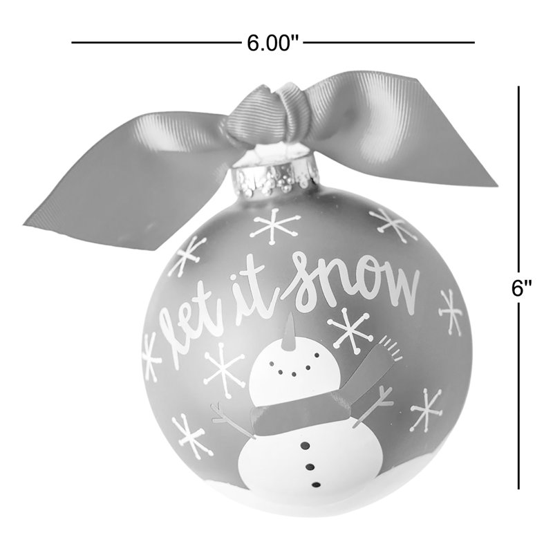 Ornement boule de neige bonhomme de neige