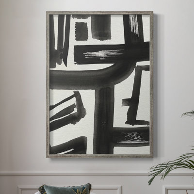 Inkwell Intersect II Framed Print - Solid Wood