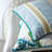 Clementine Embroidered Cotton Throw Pillow