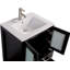 Ensemble de meuble-lavabo autoportant 48 po avec plateau en céramique et miroir assorti Brescia-27042740