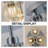 3-Light Modern Crystal Cluster Semi Flush Mount Ceiling Light-1323792069