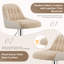 Upholstered Counter Stool with Metal Frame-1096304649
