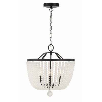 Lustre noir mat 4 lumières Fredrick