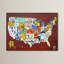 « license assiette map usa » par design turnpike, impression sur toile tendue-398592003
