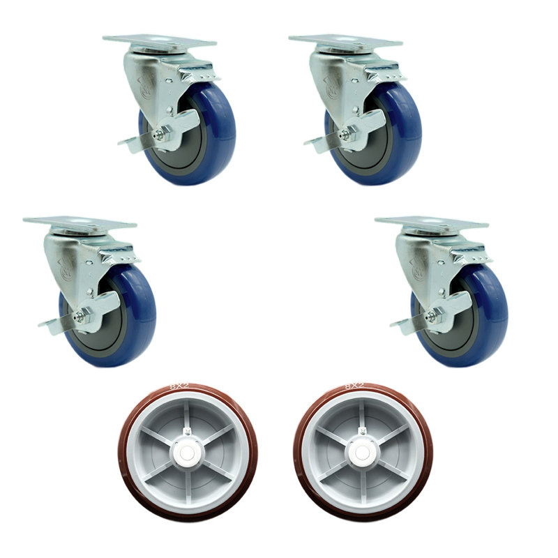 Ensemble de roulettes 4 pièces
