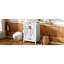 Meuble-lavabo de 24 po avec lavabo en céramique, structure en bois massif et assemblage facile de 24 po avec rangement intelligent, poignées en alliage d'aluminium-1777684469