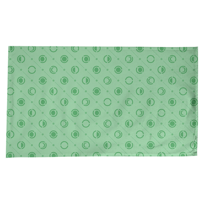 Classic Moon Phases Tablecloth, Green/Dark Green