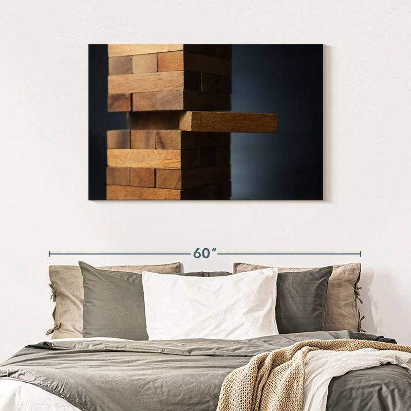 Senne Jenga Game, 30" H x 45" W