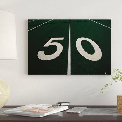 " 50 Yard Line Of Football Field "