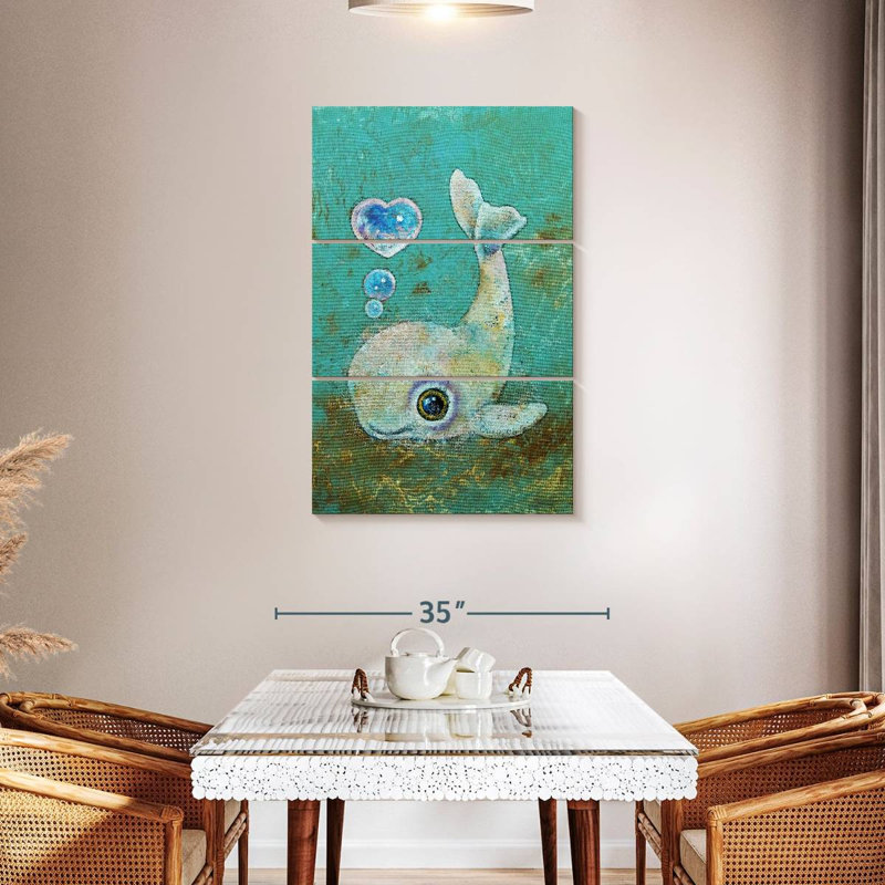 Brampt Baby Whale, 45" H x 28" W