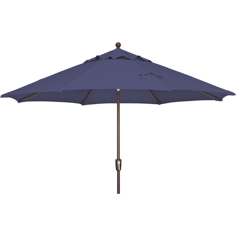 Parasol de marché Laonceston, Bleu ciel, Bronze