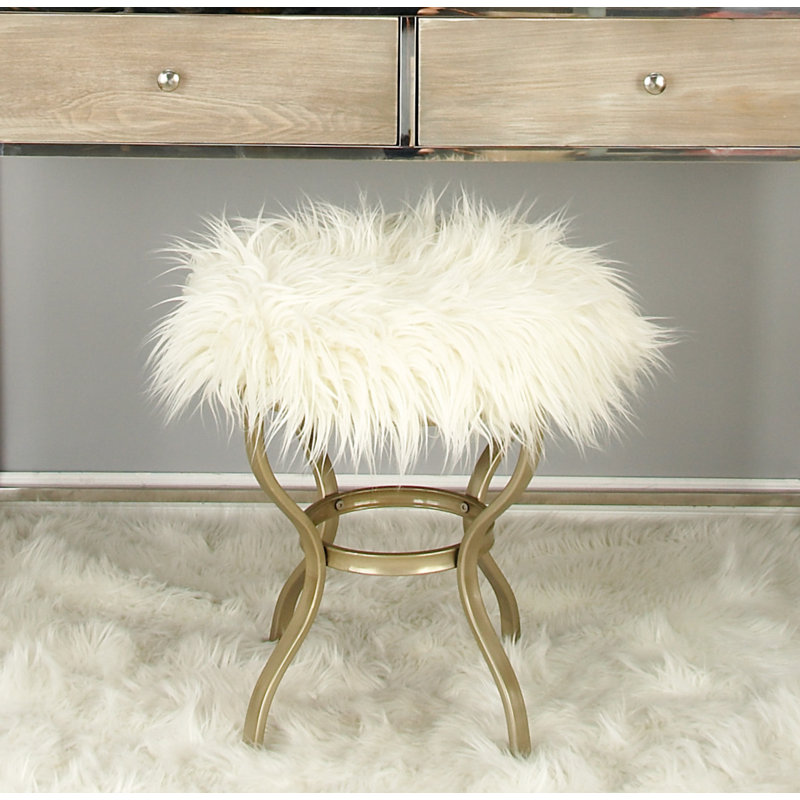 Tabouret de meuble-lavabo en fourrure en métal Quedgeley
