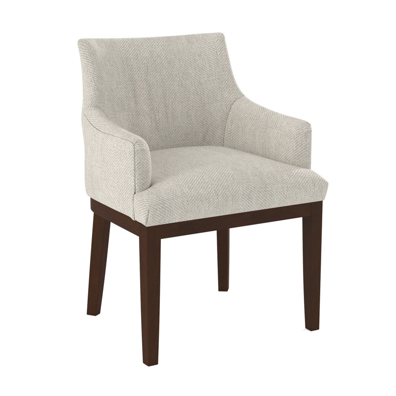 19'' H Upholstered Armchair, Pecan, 61363-89