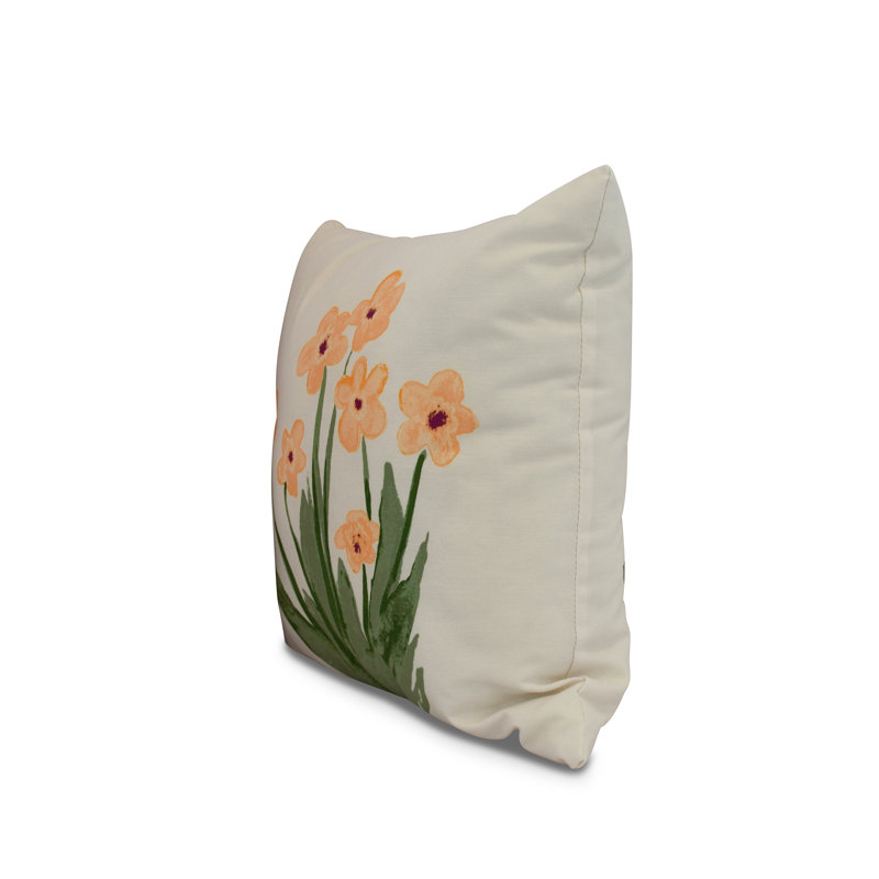 Housse et insert de coussin carré Farmers Market, Jaune, 18 po x 18 po