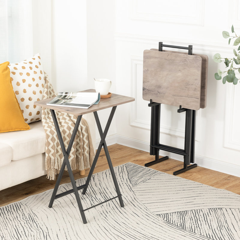 26" Tv Tray Table, Gray