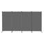 Paravent, paravent à 4 panneaux, écran d'intimité pliable et paravent de séparation portable, cloisons autoportantes pour bureau, chambre à coucher, salon, gris