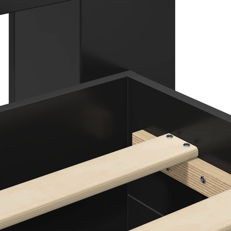 Bed, Black, Super King (6')