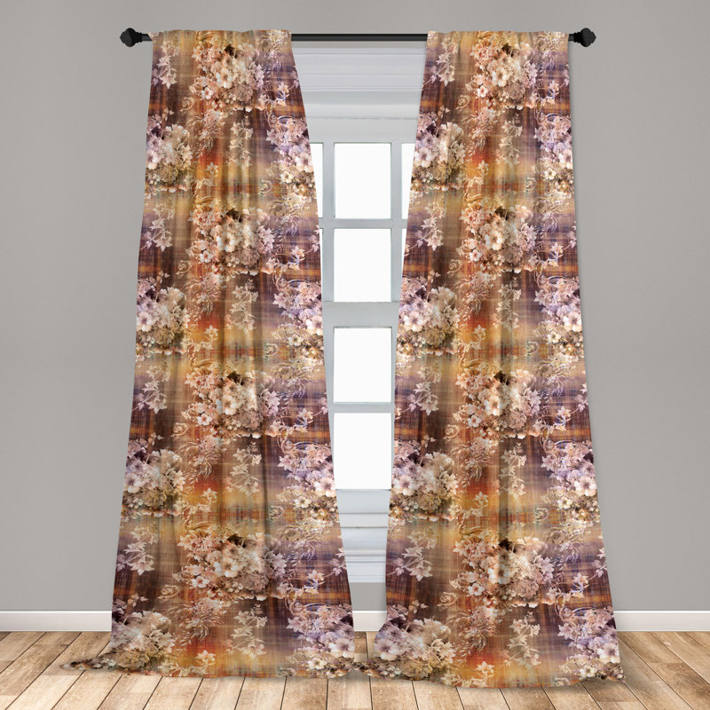 Semi Sheer Curtain Pair, 56" W x 63" H