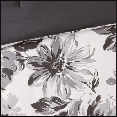 Full/Queen Floral Print Comforter Set