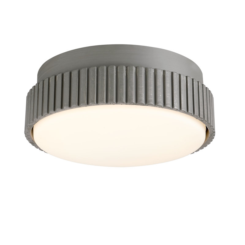 Kute Ceiling Fan Knurled Correlated Color Temperature (CCT) Select LED Light Kit - Antique Graphite, Silver