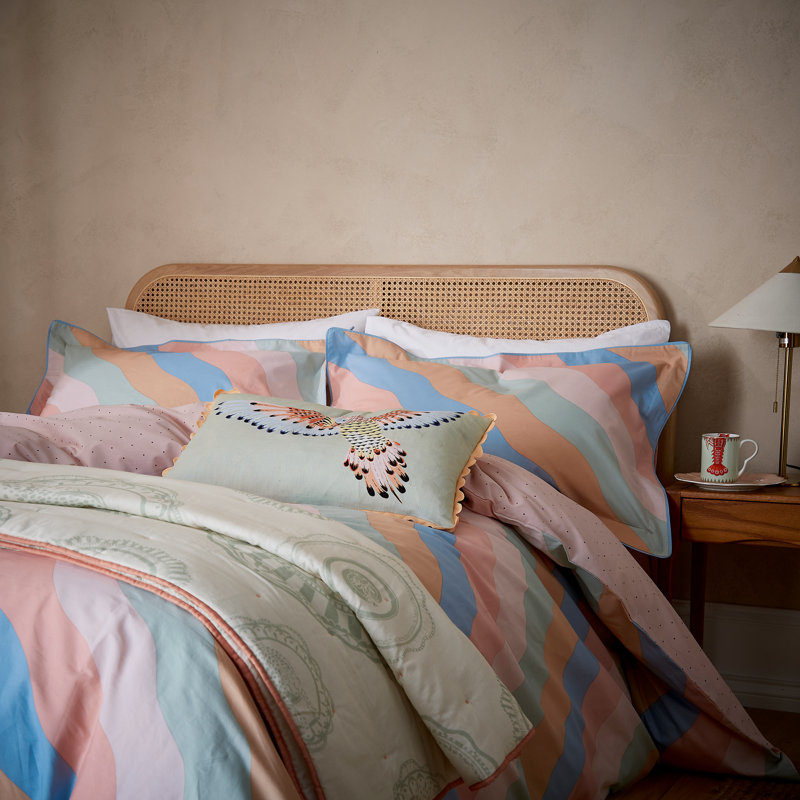 Signature Stripe Cotton Cover Set, Single Duvet Cover  + 1 Pillowcase