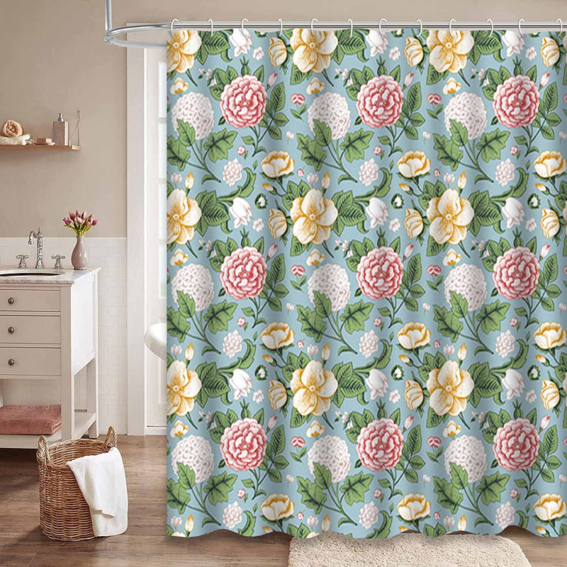 Rose de jardin avec 12 crochets, L 72 po x l 78 po