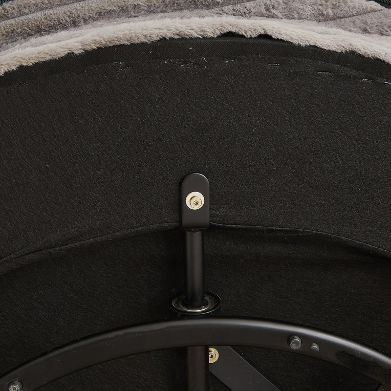 Canapé simple rembourré pivotant à 360 degrés, Grey Corduroy, Grey