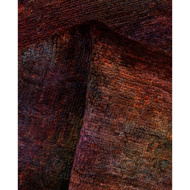 Overdyed One-of-a-Kind 3' 0" X 7' 10" Hand Knotted Area Rug