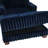 Upholstered Navy Faux Fur Chaise Lounge Sofa Bed Couch with Cup Holder and Throw Pillows-313184262