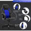 Fauteuil de jeu inclinable, ergonomique et réglable pour PC-1661377373