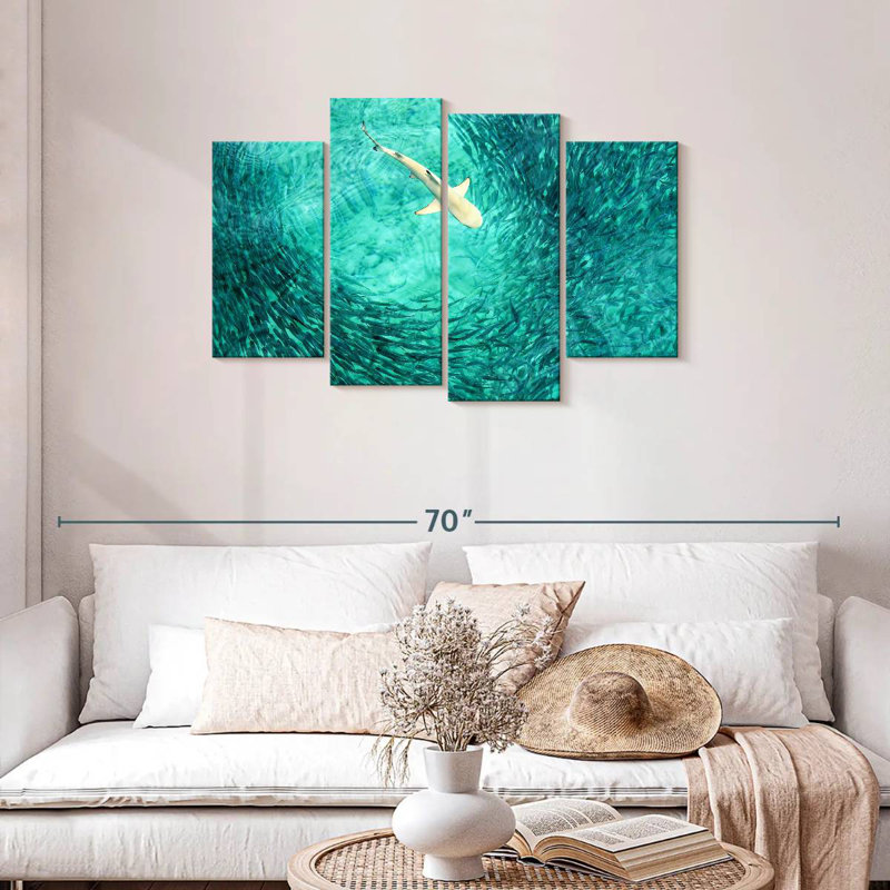 Shark Prey, 27" H x 43" W
