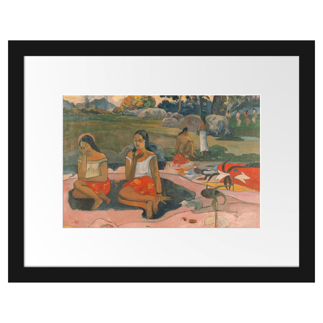 Gerahmter Kunstdruck Holy Spring: Sweet Dreams von Paul Gauguin