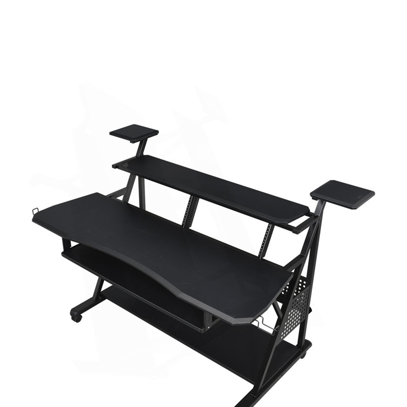 Bureau de musique à finition noire, Noir, H 42 po x l 38 po x P 67 po