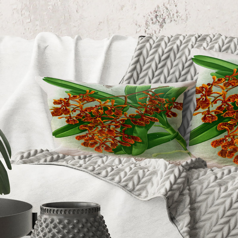 Coussin Rectangle, Retro Flowers II - Farmhouse