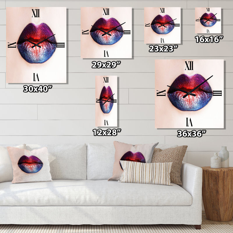 Horloge murale «Women Lips», Moyen