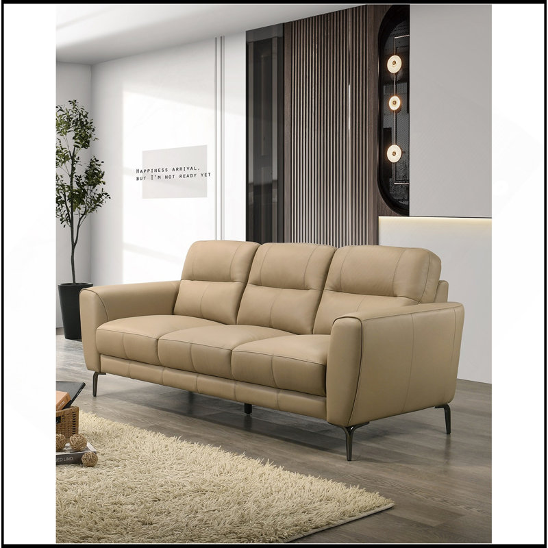 Canapé en cuir Taupe, Taupe