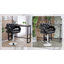 Upholstered Adjustable Height Counter Stool with Metal Frame-1079696207