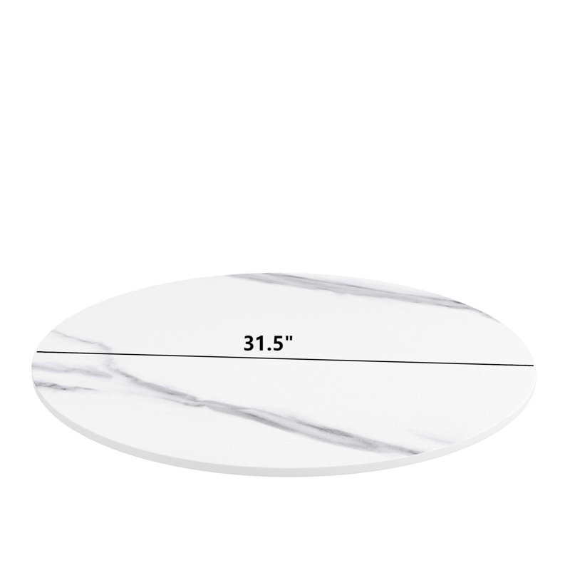 Plateau tournant Alcorn, H 0,47 po x l 31,5 po x P 31,5 po